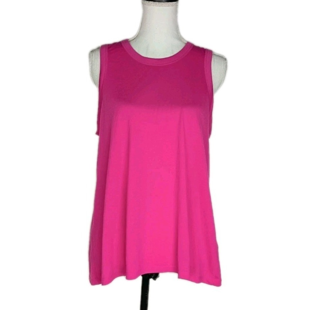 J. crew Women's Pink Open Back Tank‎ Top size L NWT